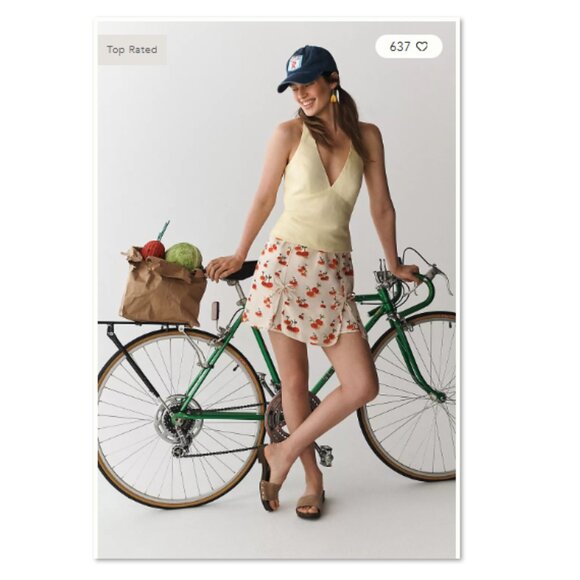 Anthropologie Dresses & Skirts - Farm Rio x Anthropologie Cherry Linen Blend Skort - S - NWT